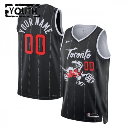 Dres Toronto Raptors Prilagođeni Nike 2025-26 City Edition Crno Swingman - Dječji